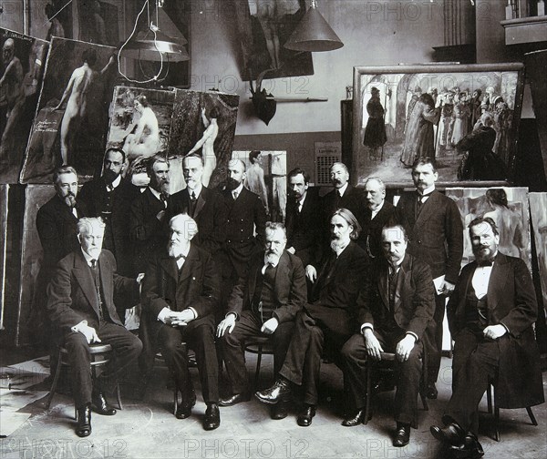 Professors of the Russian Academy of Arts, 1913. Artist: Unknown
