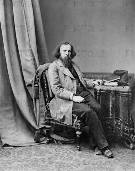 Dmitri Mendeleev, Russian chemist, c1880-c1882.  Artist: Andrei Osipovich Karelin