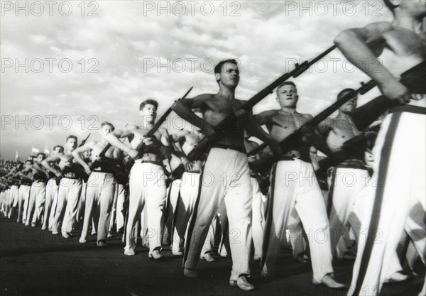 Parade of the Young Communists, Moscow, USSR, 1930s. Artist: Unknown