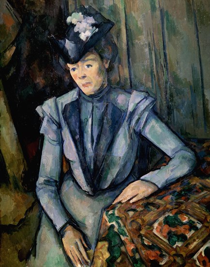 'Lady in Blue (Madame Cézanne)', c1900. Artist: Paul Cezanne
