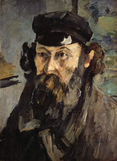 'Self-portrait with a Casquette', 1872-1873.  Artist: Paul Cezanne