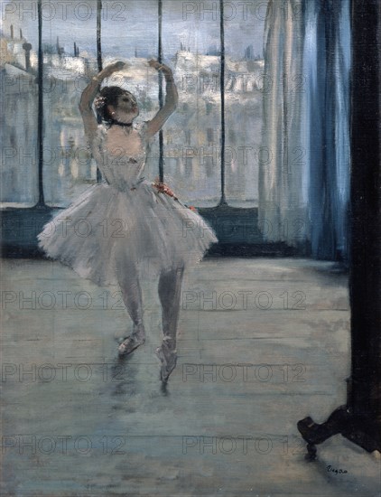 'Dancer at the Photographer', 1875. Artist: Edgar Degas