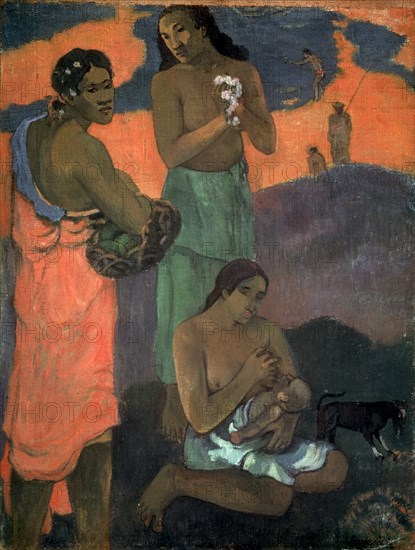 'Women on the Seashore (The Motherhood)', 1899. Artist: Paul Gauguin
