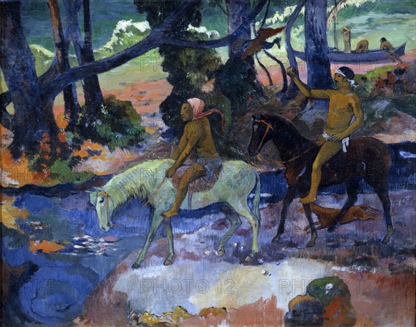 'The Ford (The Flight)', 1901.  Artist: Paul Gauguin