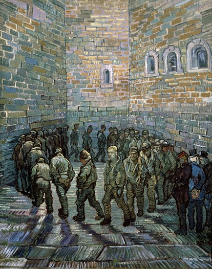 The Prison Courtyard', 1890.  Artist: Vincent van Gogh