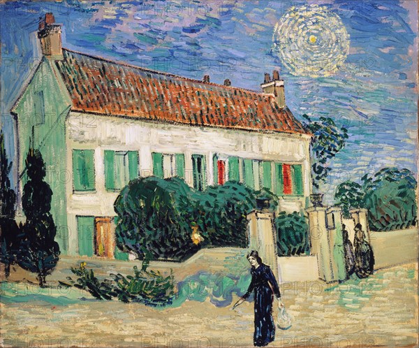 'White House at Night', 1890.  Artist: Vincent van Gogh