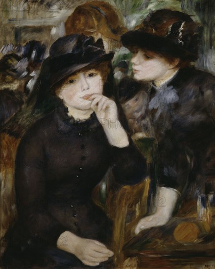 'Two Girls in Black', 1880-1882. Artist: Pierre-Auguste Renoir