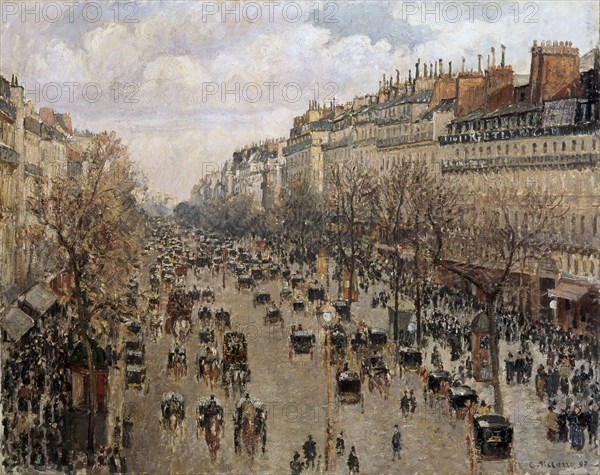'Boulevard Montmartre in Paris', 1897. Artist: Camille Pissarro