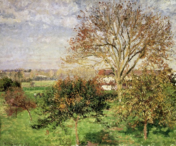 'Autumn morning at Èragny', 1897. Artist: Camille Pissarro