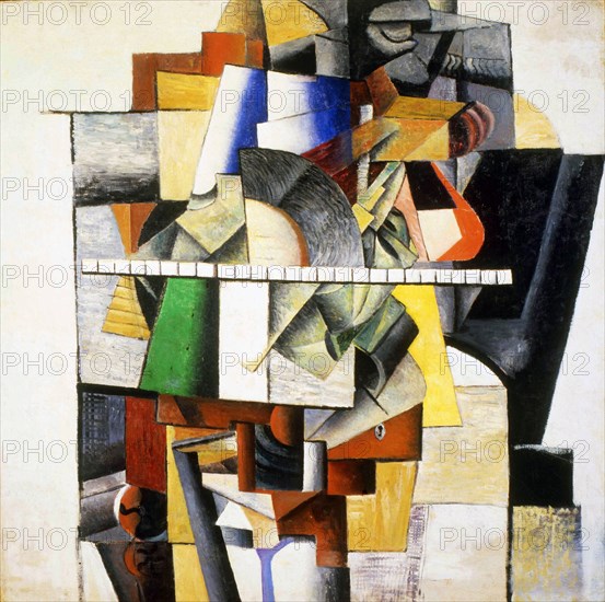 'Portrait of Mikhail Matyushin', 1913.  Artist: Kazimir Malevich