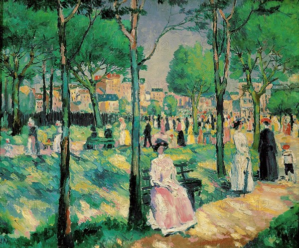 'On the Boulevard', 1903.  Artist: Kazimir Malevich