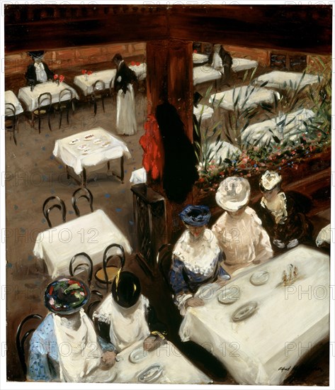 'In a Café', 1905.  Artist: Alfred Henry Maurer