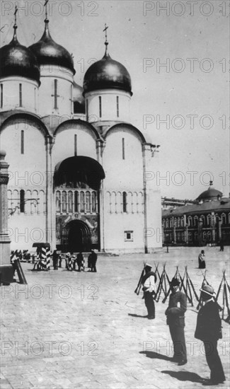 The Cathedral of the Dormition in the Moscow Kremlin, Russia, 1883.  Artist: Scherer Nabholz & Co