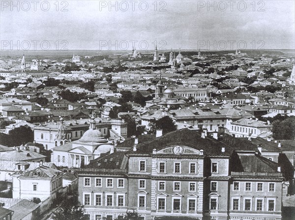 View of Moscow from the Ivan the Great Bell Tower, Russia, 1884. Artist: Unknown