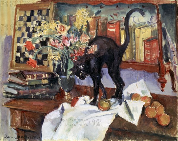 'Still Life with a Cat', 1912.  Artist: Jean Joveneau