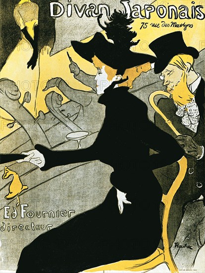 'Divan Japonais' (poster), 1892. Artist: Henri de Toulouse-Lautrec