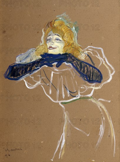 'The Singer Yvette Guilbert', 1894. Artist: Henri de Toulouse-Lautrec