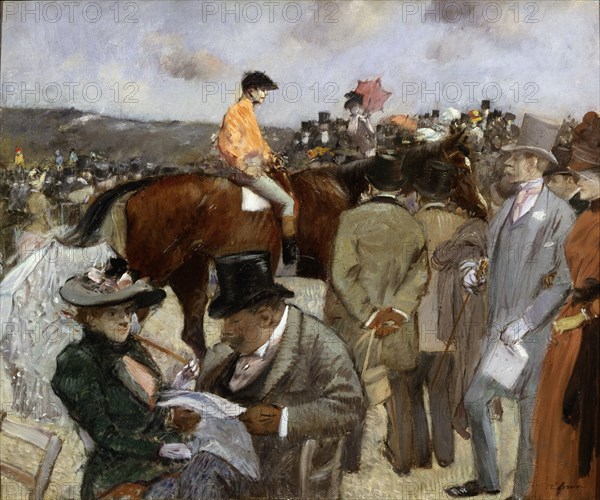 'Horseracing', 1888. Artist: Jean Louis Forain