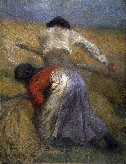 'The Harvest', 19th century. Artist: Adolphe Monticelli