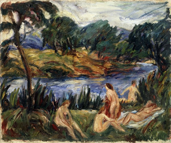 'Women at the River', 19th or early 20th century.  Artist: Gustave Colin