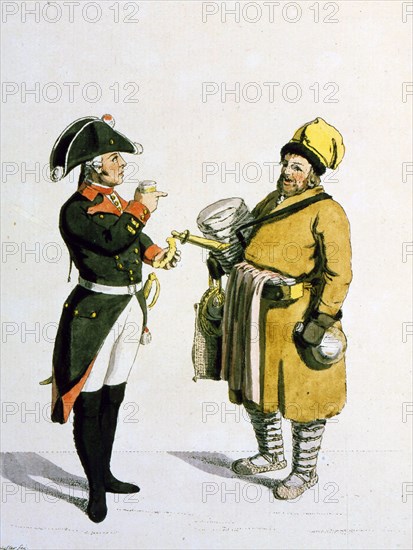 Sbiten vendor, 1799. Artist: Christian Gottfried Heinrich Geissler