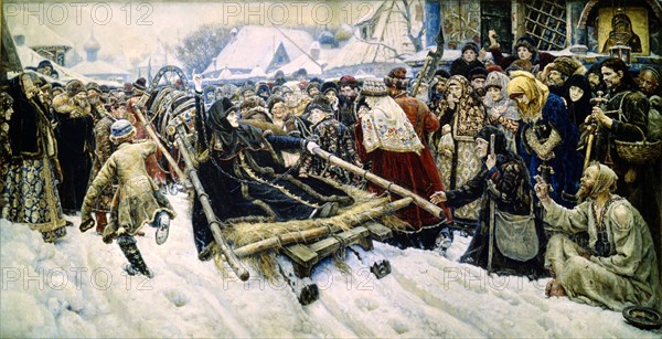 'Boyarynya Morozova', 1887.  Artist: Vasily Surikov