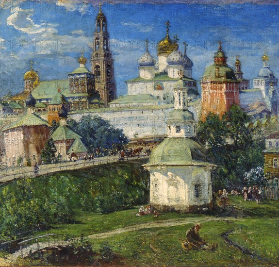 'The Trinity Lavra of St Sergius in Sergiyev Posad', 1910s. Artist: Michail Boskin