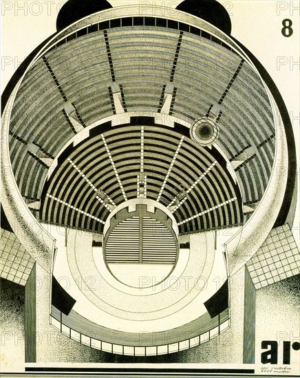 Design for the Palace of the Soviets in Moscow, USSR, c1931-c1933.  Artist: Alexander Karra