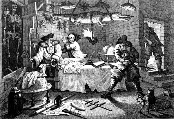 Illustration from the poem Hudibras, by Samuel Butler, 1726.  Artist: William Hogarth