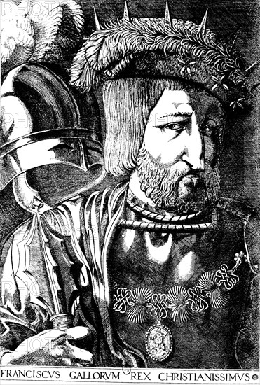 Francis I, King of France, 1536.  Creator: Jacques Prevost.