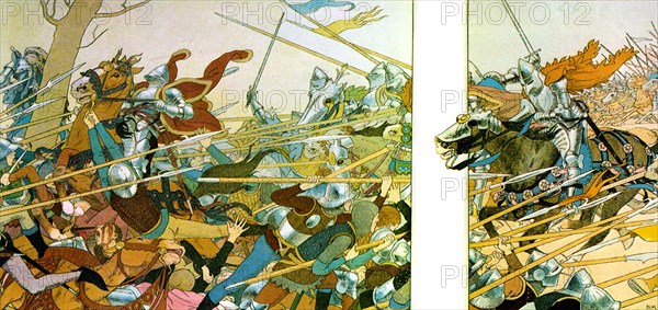 Illustration from the book La Vie de Jeanne d'Arc, 1896. Artist: Louis Maurice Boutet de Monvel