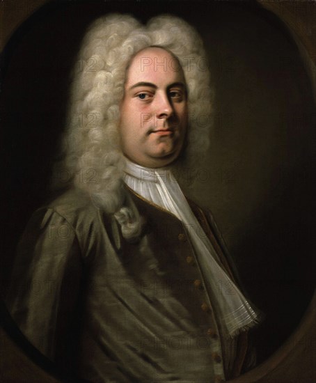 George Frideric Handel, German composer, 1726-1728.  Artist: Balthasar Denner