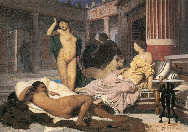 'Greek Interior' (sketch), 1848.  Artist: Jean-Leon Gerome