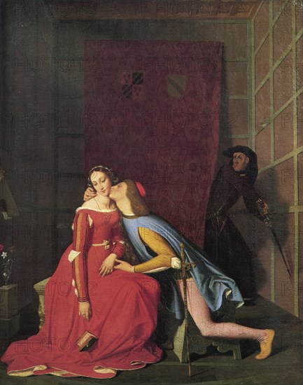 'Paolo and Francesca', 1819.  Artist: Jean-Auguste-Dominique Ingres