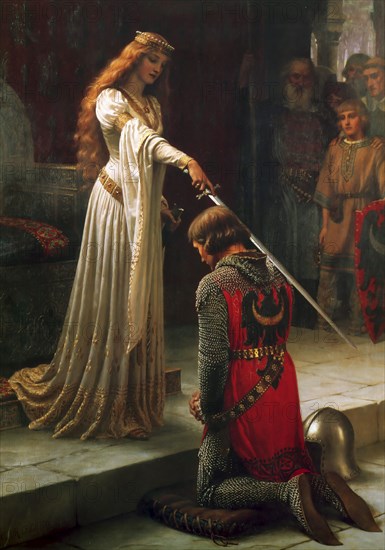 'The Accolade', 1901. Artist: Edmund Blair Leighton