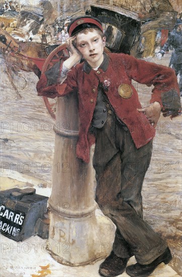 'The London Bootblack', 1882.  Artist: Jules Bastien-Lepage