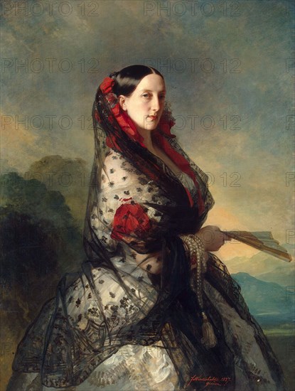 Grand Duchess Maria Nikolaevna of Russia, 1857. Artist: Franz Xaver Winterhalter