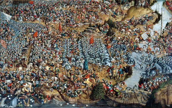 The Battle of Orsha, 1514 (between 1524 und 1530). Artist: Unknown