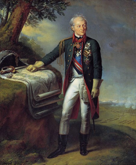 Field Marshal Generalissimo Prince Alexander Suvorov, Russian soldier, (1815).  Artist: Charles Auguste Guillaume Steuben