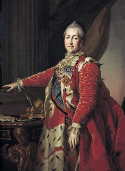 Catherine the Great, Empress of Russia, 1782.  Artist: Dmitry Levitsky