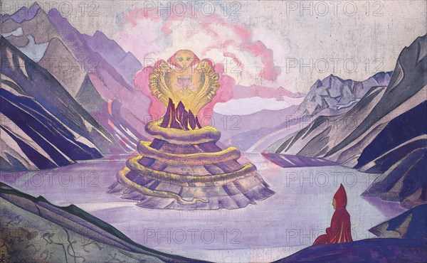 'Nagarjuna Conqueror of the Serpent', 1925. Artist: Nicholas Roerich