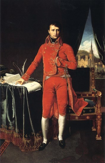 'Napoleon Bonaparte as First Consul of France', 1803-1804. Artist: Jean-Auguste-Dominique Ingres
