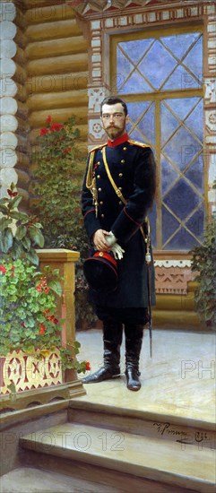 Tsar Nicholas II of Russia, 1896.  Artist: Il'ya Repin