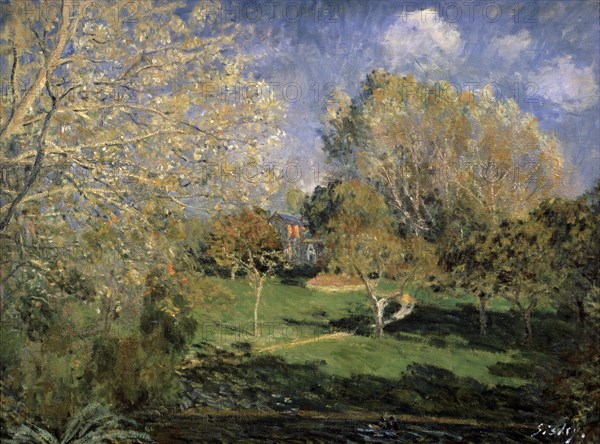 'The Garden of Monsieur Hoschedé in Montgeron', 1881.  Artist: Alfred Sisley