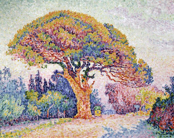 'Le Pin de Bertaud at Saint-Tropez', 1909.  Artist: Paul Signac