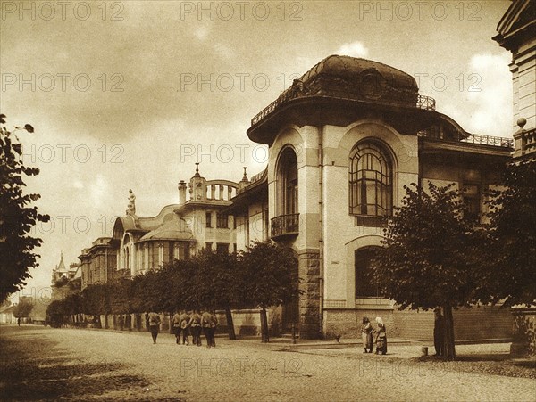 The Ponizovsky and Mindovsky houses on Povarskaya Street, Moscow, Russia, 1900s. Artist: Unknown