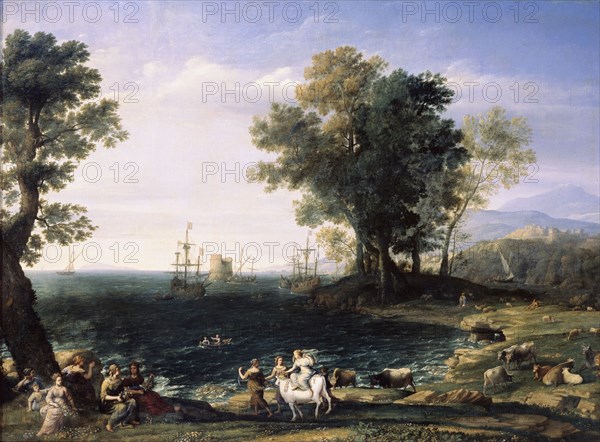 'Rape of Europa', 1655.  Artist: Claude Lorrain