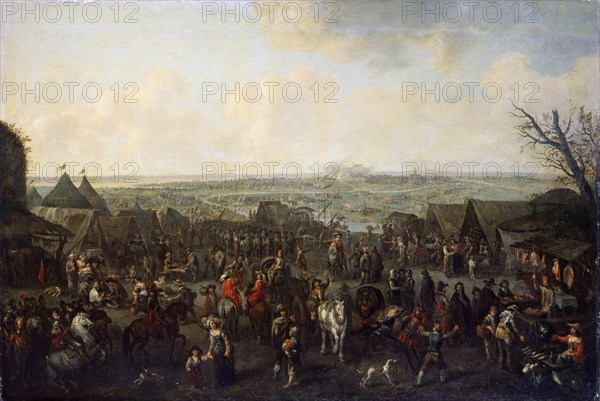 'The Siege of a Town', 1660.  Artist: Adam Frans van der Meulen