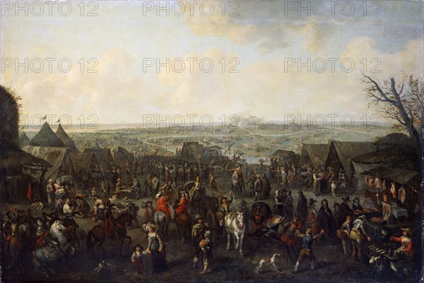 'The Siege of a Town', 1660. Artist: Adam Frans van der Meulen
