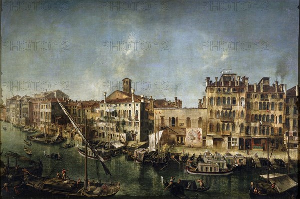 'View of the Canal Grande from the Fondamenta Del Vin', 1736-1737. Artist: Michele Marieschi
